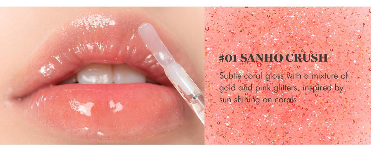 GLASTING WATER GLOSS 01 SANHO CRUSH - ROM&ND