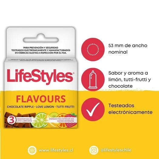 PRESERV LIFESTYLES SABORES X 3 (DM)