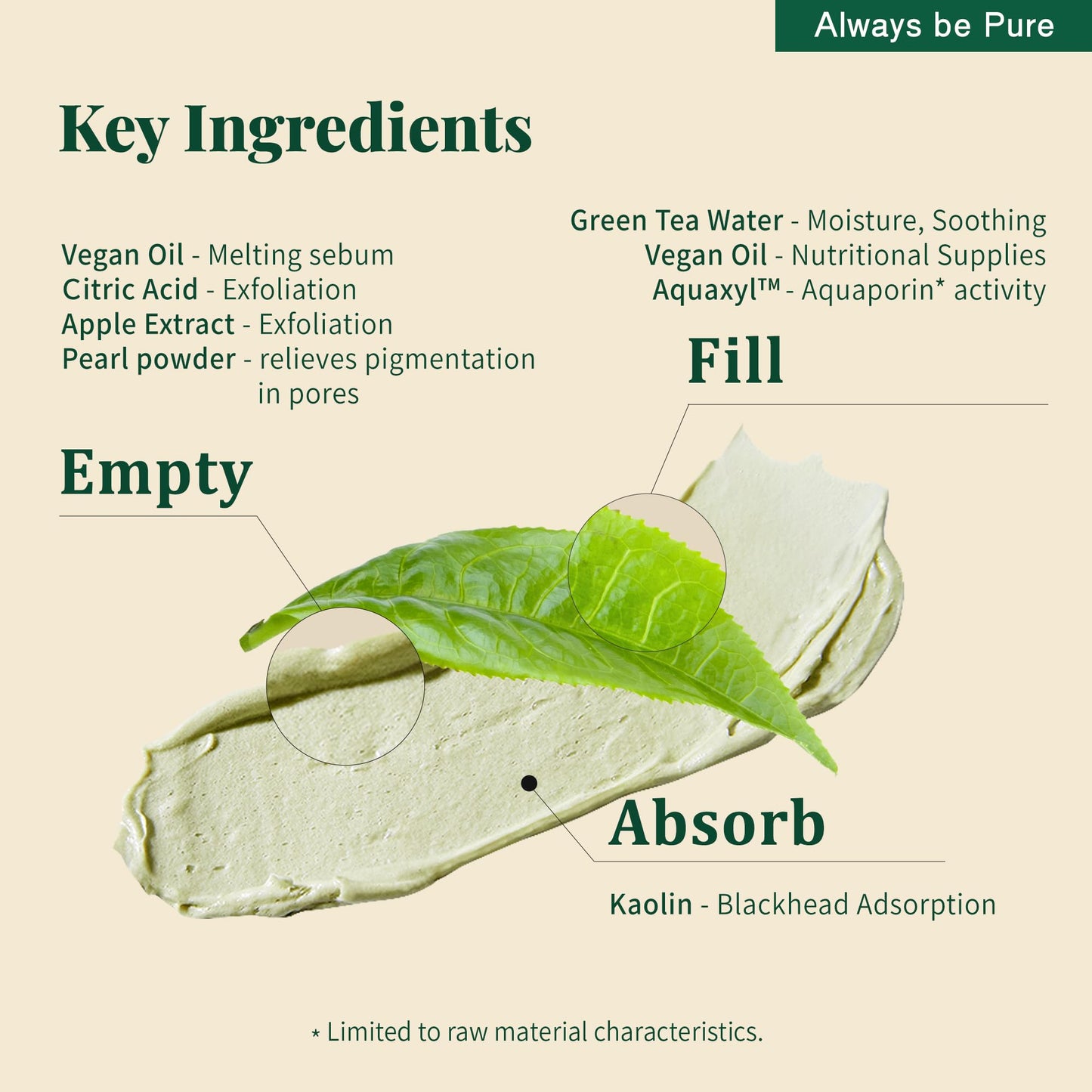 MOONCAT REAL GREEN TEA PORE DEEP CLEANSER - ALWAYS BE PURE