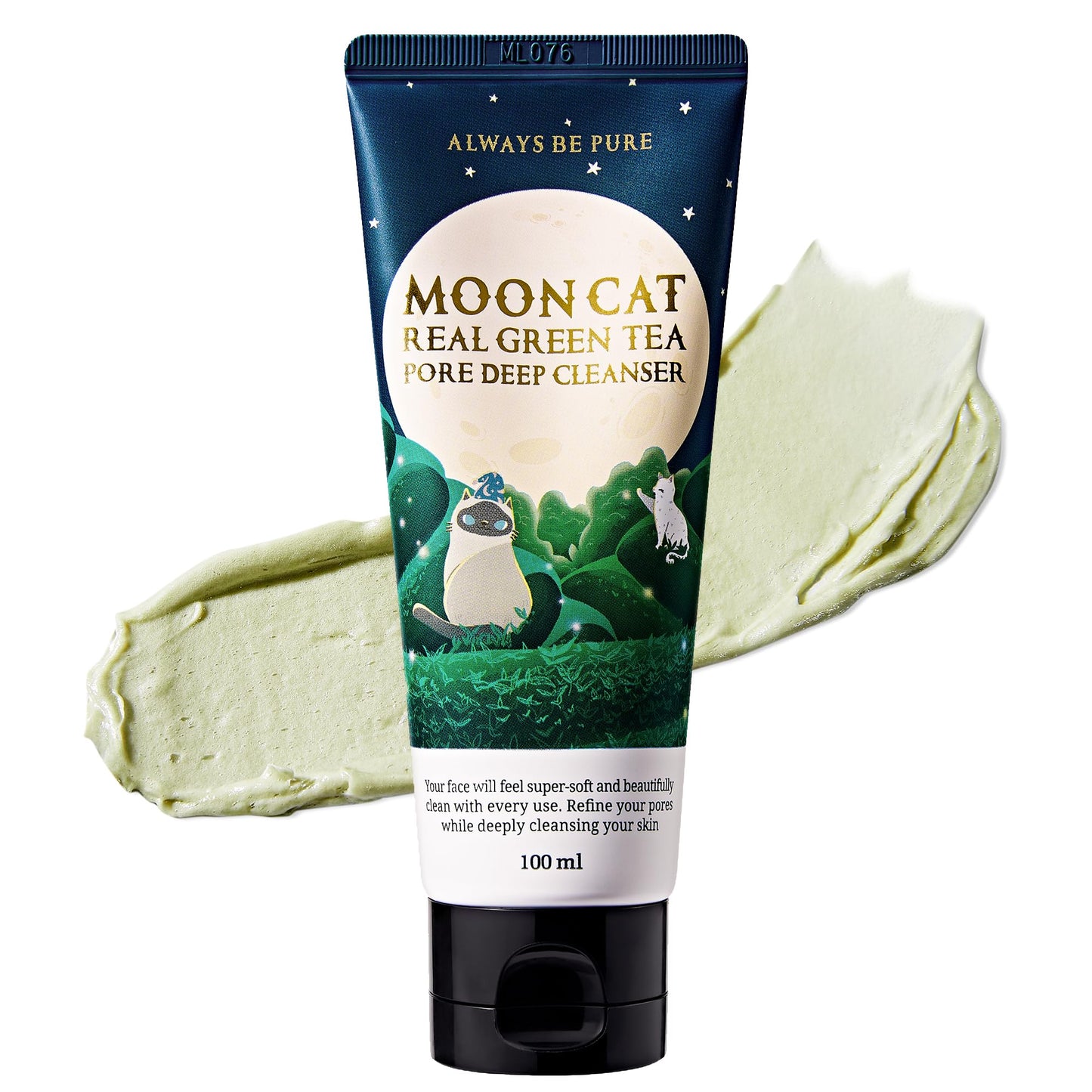 MOONCAT REAL GREEN TEA PORE DEEP CLEANSER - ALWAYS BE PURE