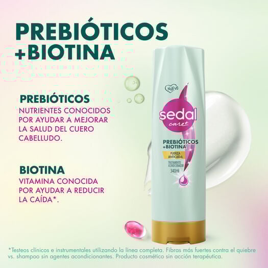 SEDAL ACONDICIONADOR PREBIOTICOS + BIOTINA (ANTICAÍDA) 340ML