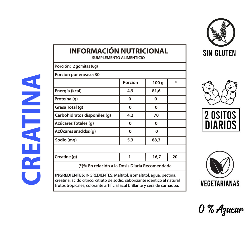 CREATINA GOMITAS X 60 UND - PERFECT BEAR