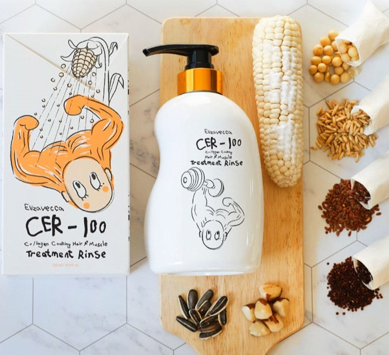 COLLAGEN COATING HAIR MUSCLE TREATMENT RINSE 500ML - CER-100 ELIZAVECCA