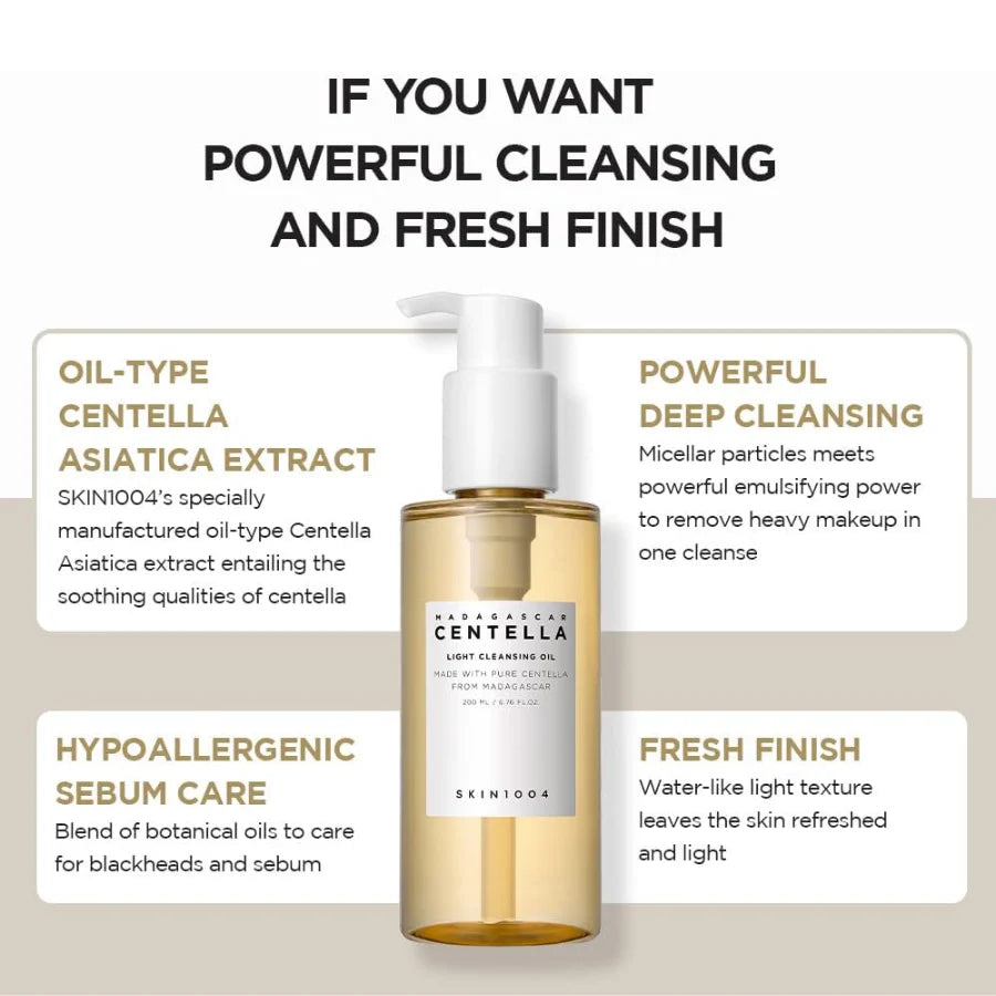 MADAGASCAR CENTELLA LIGHT CLEANSING OIL - SKIN1004