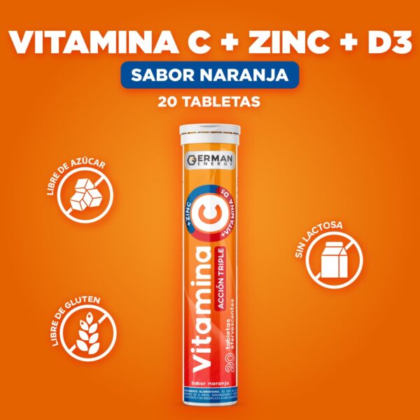 VITAMINA C TRIPLE ACCION TAB EFE X 20 UND GERMAN