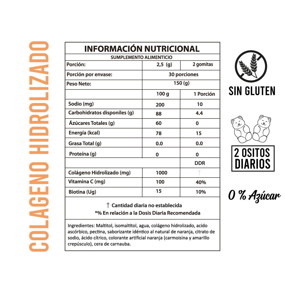 COLÁGENO GOMITAS X 60 UND - PERFECT BEAR