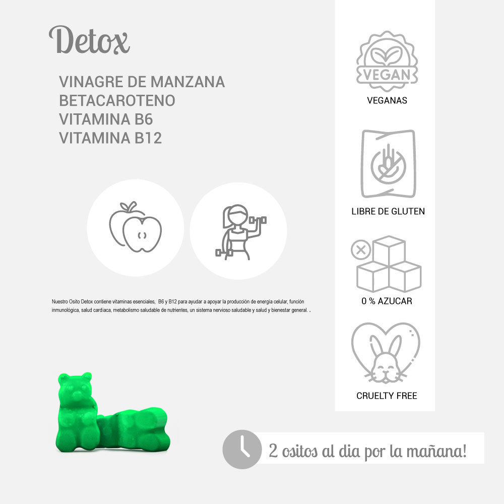 VINAGRE DE MANZANA DETOX GOMITAS X 60 UND - PERFECT BEAR