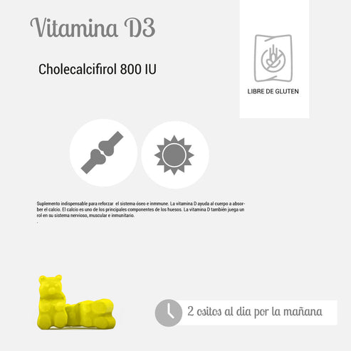 VITAMINA D3 GOMITAS X 60 UND - PERFECT BEAR