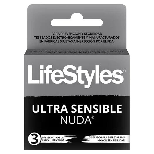 PRESERV LIFESTYLES NUDA ULTRA SENSIBLE X 3 (DM)