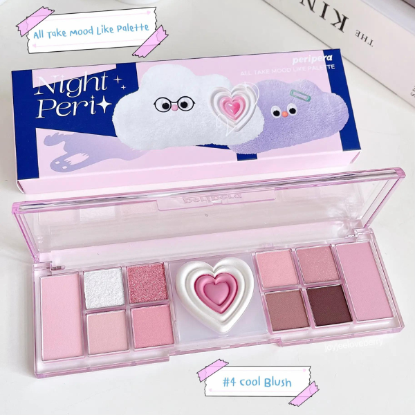 ALL TAKE MOOD LIKE PALETTE 04 COOL BLUSH (NIGHT PERI) - PERIPERA