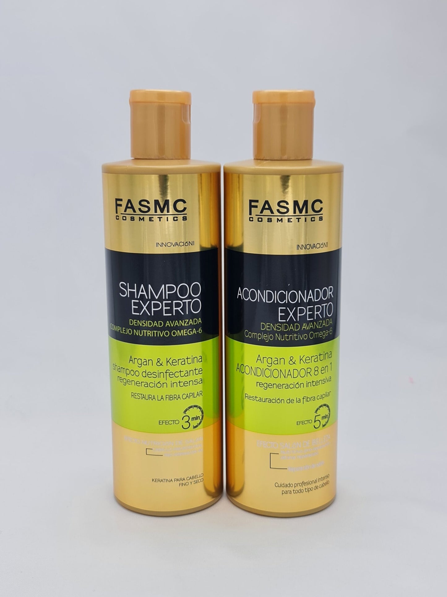 Shampoo Argán y keratina Regeneración de la fibra capilar 500 mg - Fasmc