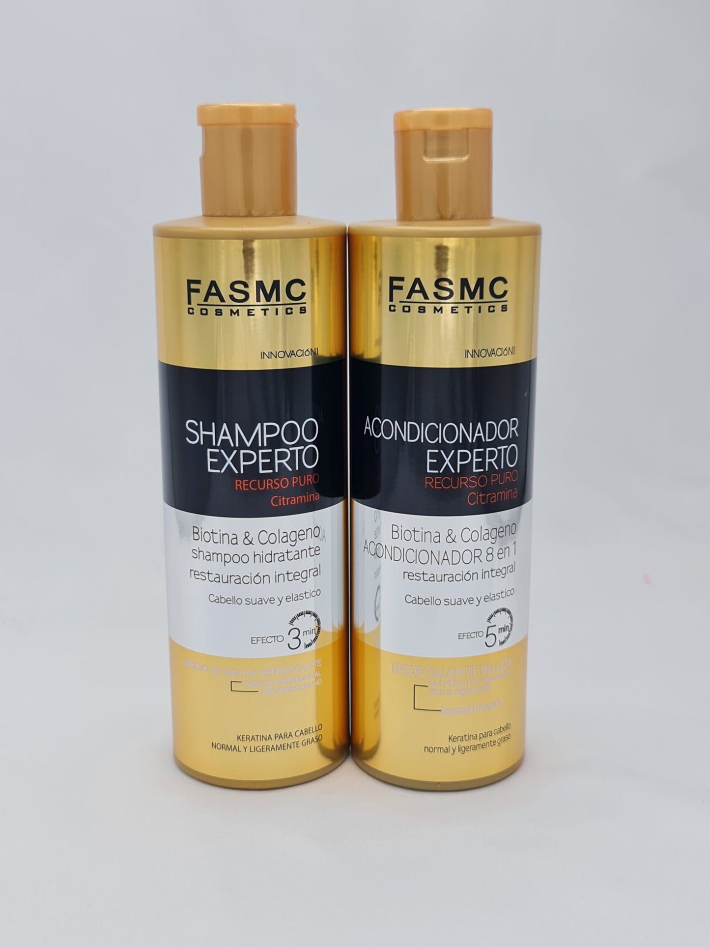 Shampoo biotina y colágeno Cabello fuerte y elástico 500 mg - Fasmc