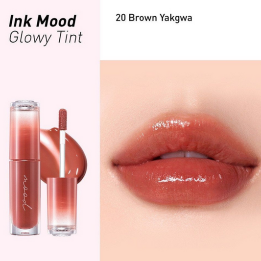 INK MOOD GLOWY TINT 020 BROWN YAKGWA - PERIPERA