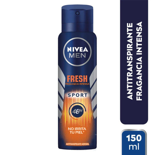 NIVEA MEN DESODORANTE FRESH SPORT SPRAY ANTITRANSPIRANTE 48H 150ML