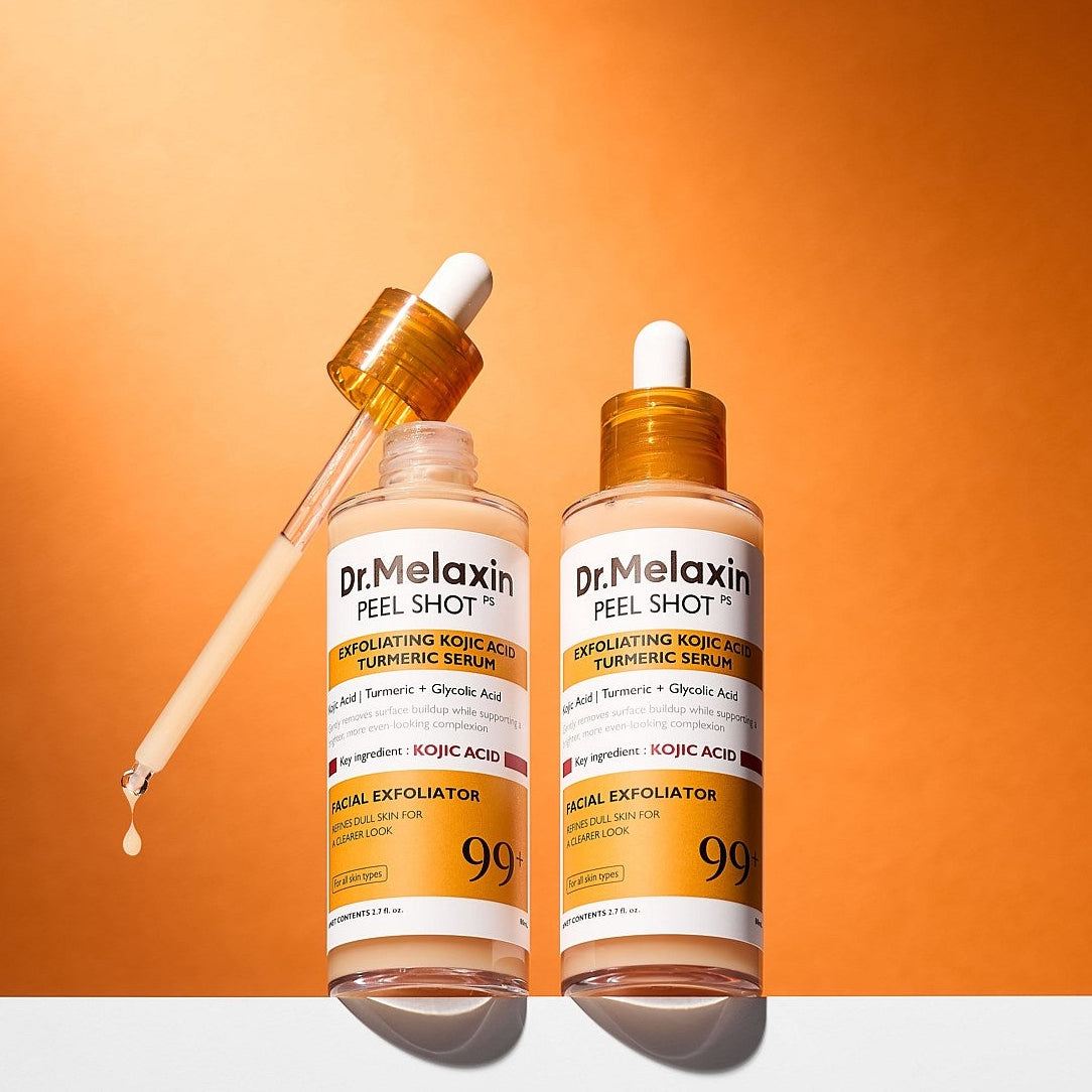 PEEL SHOT EXFOLIATING KOJIC ACID TURMERIC SERUM - DR. MELAXIN