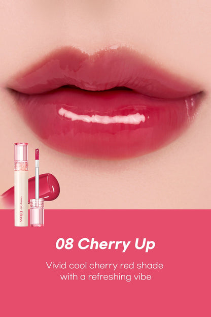 GLASTING COLOR GLOSS 08 CHERRY UP - ROM&ND