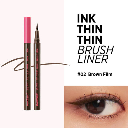 INK THIN BRUSH LINER 002 BROWN FILM - PERIPERA