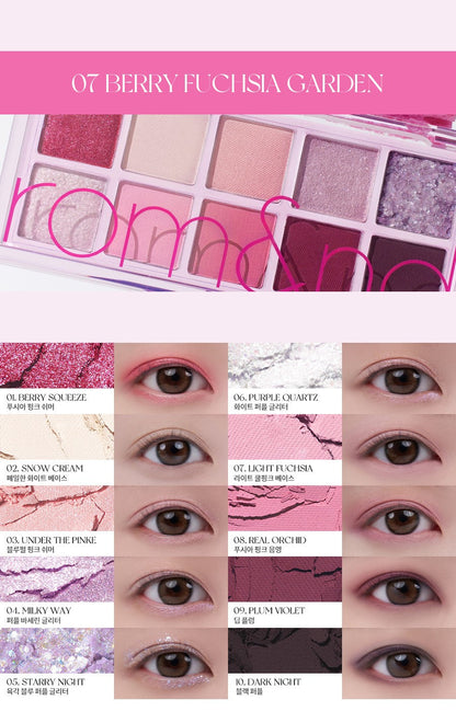 BETTER THAN PALETTE 07 BERRY FUCHSIA GARDEN - ROM&ND