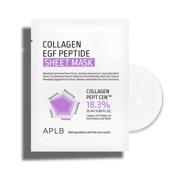 COLLAGEN EGF PEPTIDE SHEET MASK - APLB