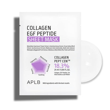 COLLAGEN EGF PEPTIDE SHEET MASK - APLB