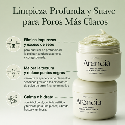 FRESH GREEN RICE MOCHI CLEANSER - ARENCIA