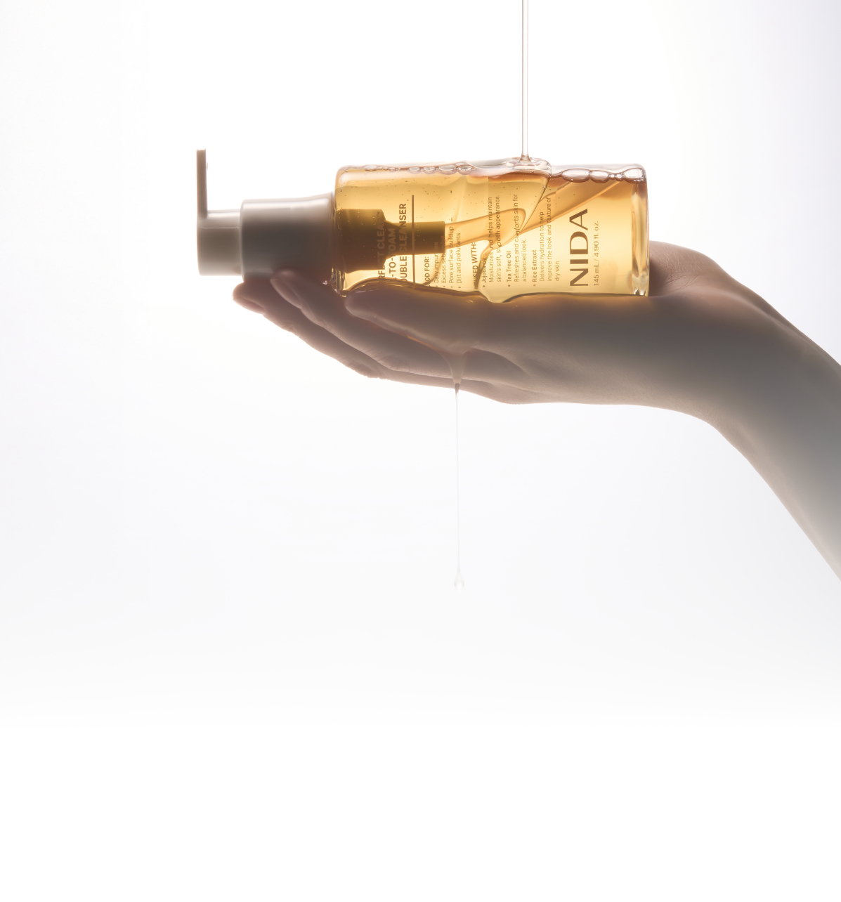 PERFECT CLEAR OIL TO FOAM DOUBLE CLEANSER - NIDA