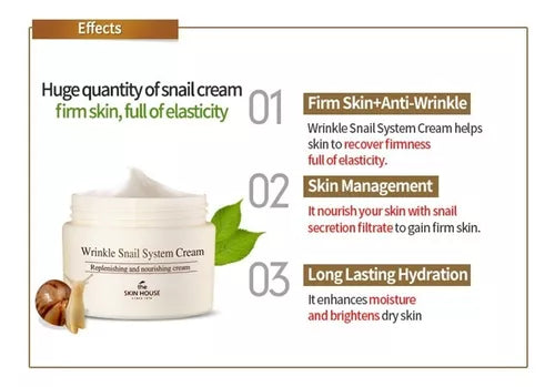 WRINKLE SNAIL SYSTEM CREAM 50ML - THE SKIN HOUSE