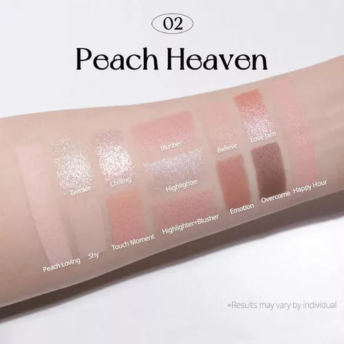 ALL TAKE MOOD LIKE PALETTE 02 PEACH HEAVEN - PERIPERA