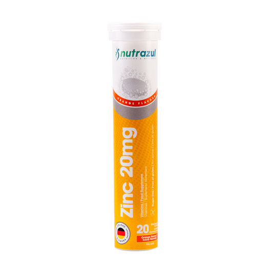 ZINC TAB EFERVECENTE 20 MG X 20 UND NUTRAZUL