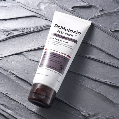 PEEL SHOT BLACK RICE WHIP CLEANSER - DR. MELAXIN
