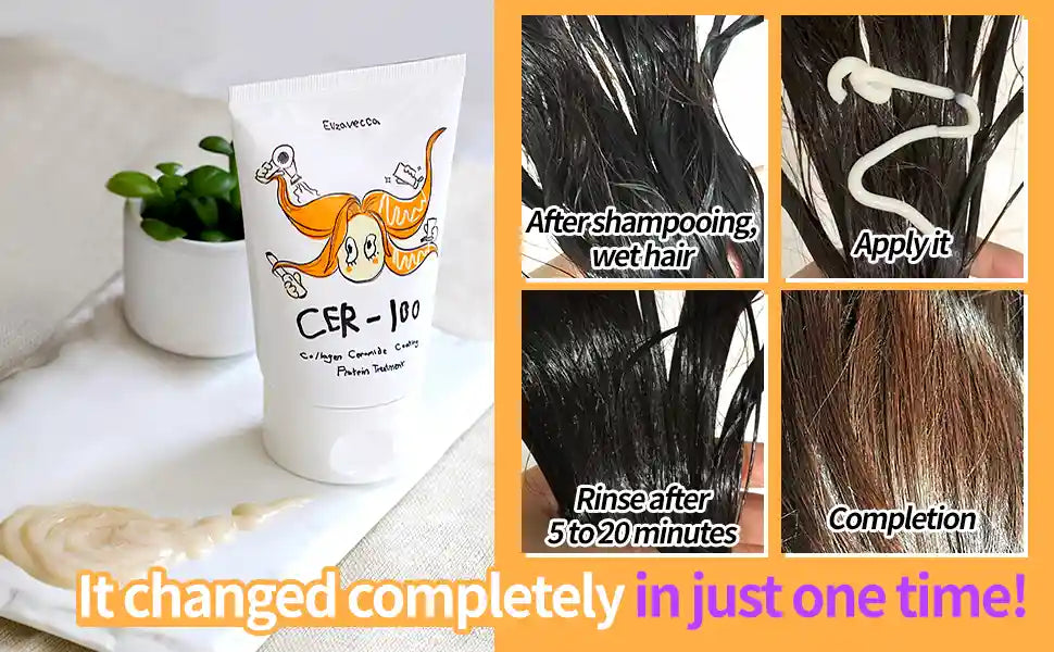 COLLAGEN CERAMIDE COATING PROTEIN HAIR MASK - CER-100 ELIZAVECCA