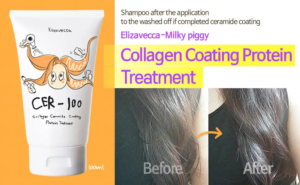 COLLAGEN CERAMIDE COATING PROTEIN HAIR MASK - CER-100 ELIZAVECCA