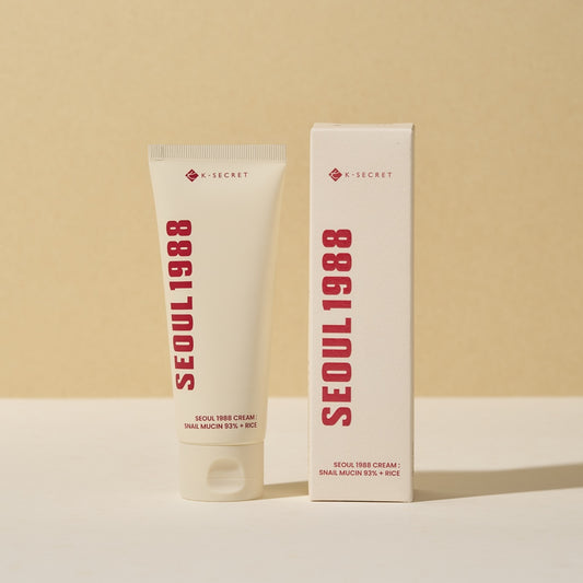 SEOUL1988 CREAM: SNAIL MUCIN 93% + RICE - KSECRET