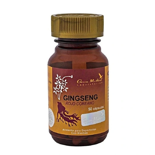 Ginseng rojo coreano 50 cápsulas - Green Medical