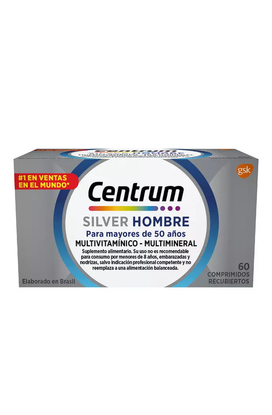 CENTRUM SILVER HOMBRE COM X 60