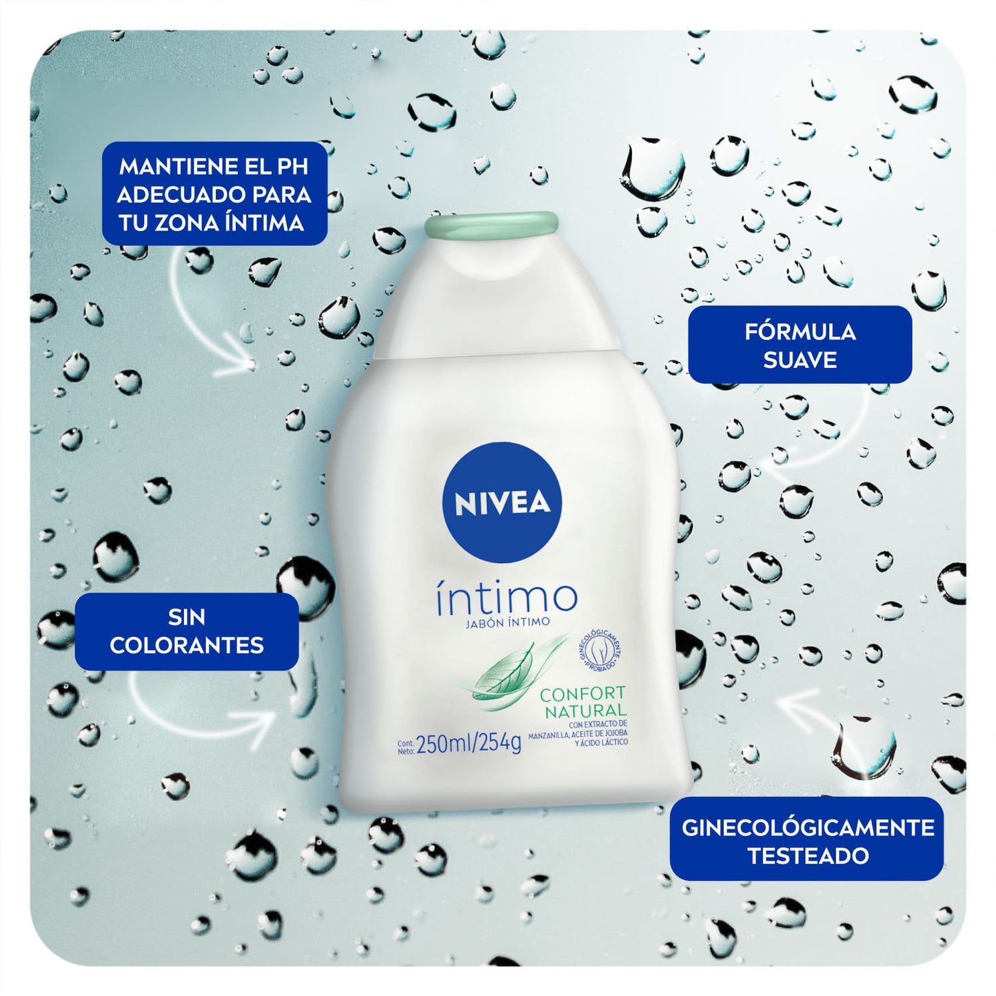 NIVEA INTIMO NATURAL JAB X 250 ML