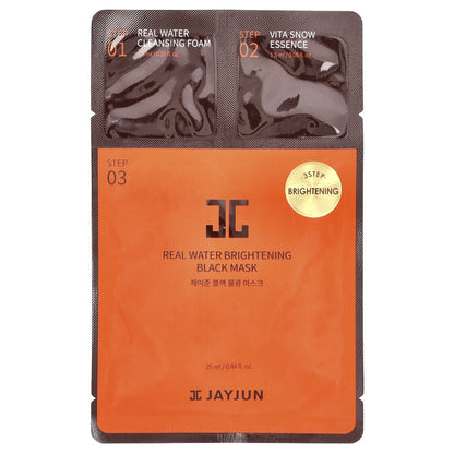 REAL WATER BRIGHTENING BLACK MASK 3 STEP - JAYJUN