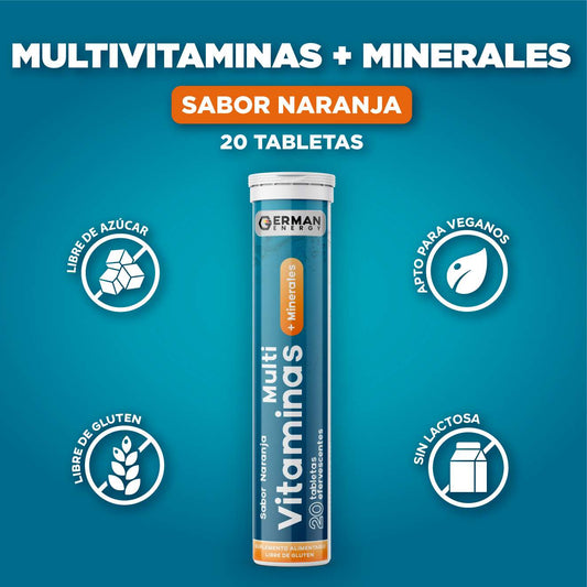 MULTIVITAMINAS + MINERALES TAB EFE X 20 GERMAN ENERGY