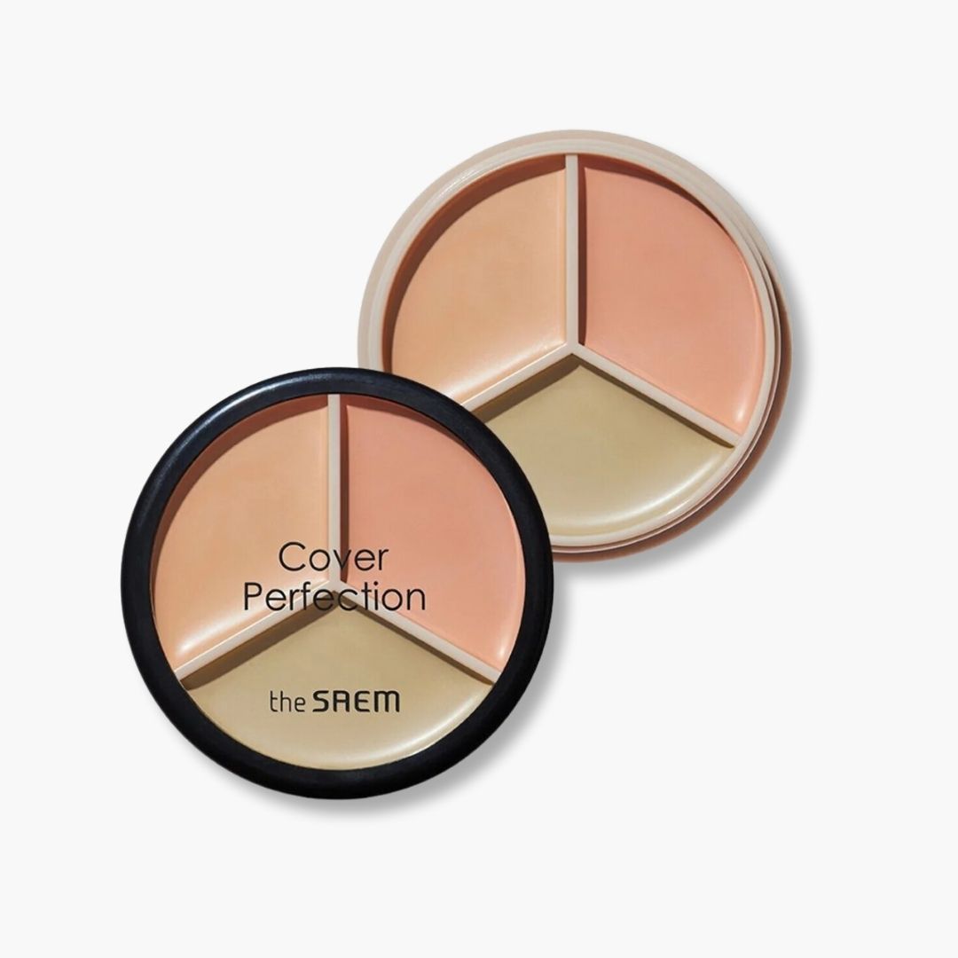 COVER PERFECTION TRIPLE POT CONCEALER 01 CORRECT BEIGE - THE SAEM