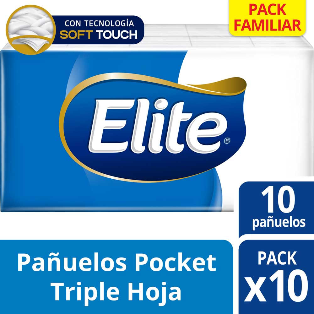 ELITE PAÑUELOS DESCARTABLES. 10u