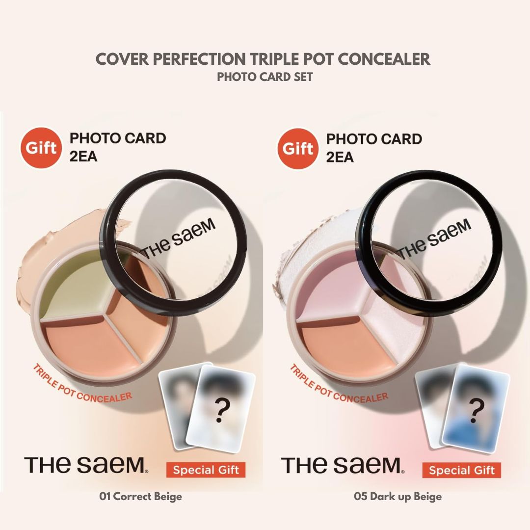 COVER PERFECTION TRIPLE POT CONCEALER 01 CORRECT BEIGE - THE SAEM