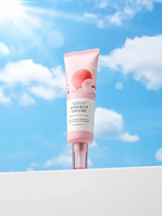 CAMELLIA DEEP COLLAGEN FIRMING SUN SERUM - ROUND LAB