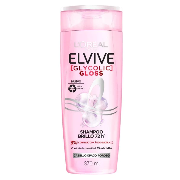 ELVIVE SHAMPOO GLYCOLIC GLOSS X 370 ML