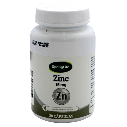 ZINC COM 15 MG X 30 SPRINGLIFE