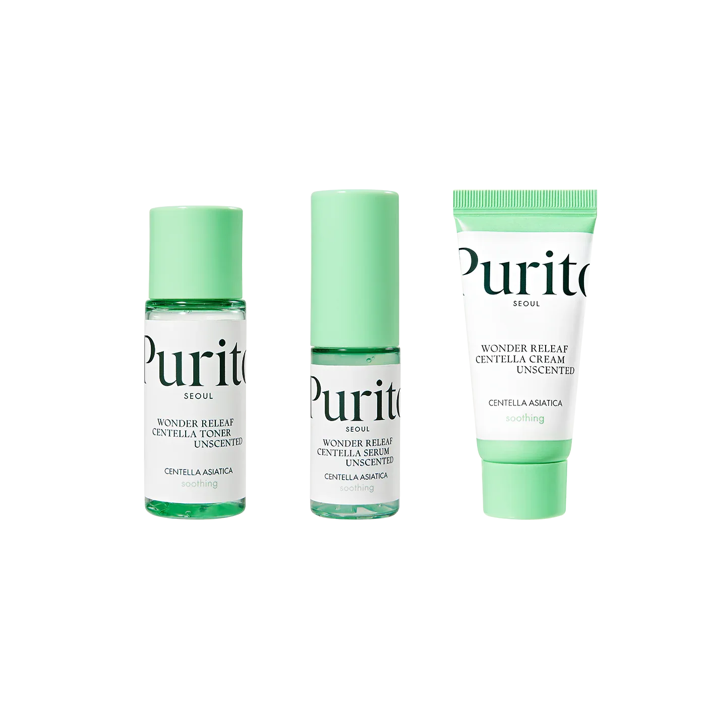WONDER RELEAF CENTELLA MINI KIT UNSCENTED - PURITO