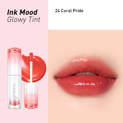 INK MOOD GLOWY TINT 024 CORAL PRIDE (SODA CAFE) - PERIPERA