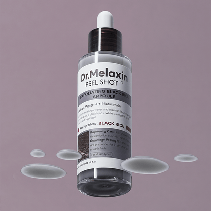 PEEL SHOT EXFOLIATING BLACK RICE AMPOULE - DR.MELAXIN