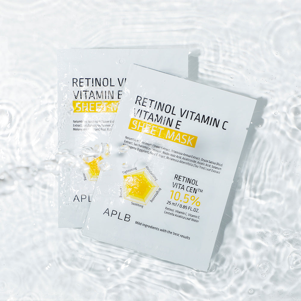 RETINOL VITAMINA C VITAMINA E SHEET MASK - APLB