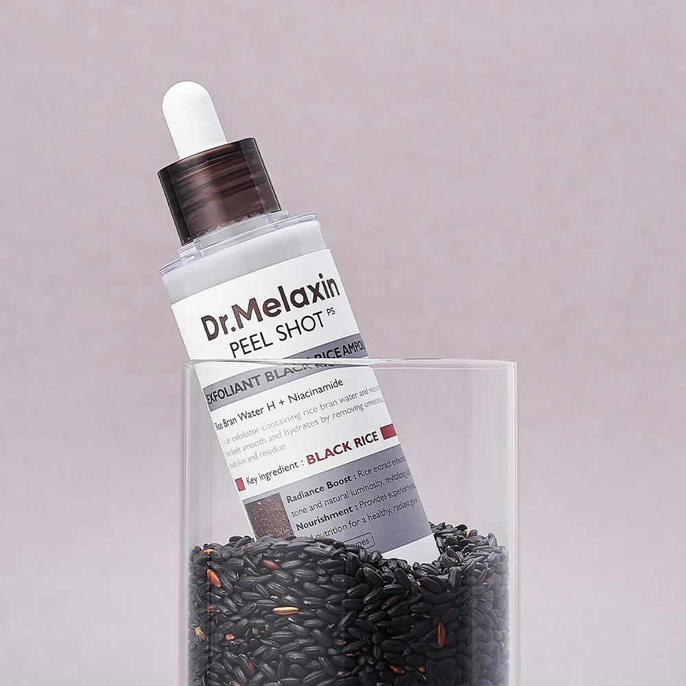 PEEL SHOT EXFOLIATING BLACK RICE AMPOULE - DR.MELAXIN