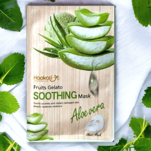 Mascarilla facial calmante de ALOE VERA - HAOKALI